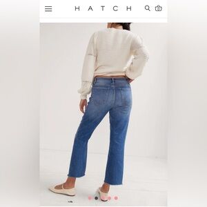 Hatch The Crop Maternity Jeans - Like New, Removed Tags, Worn Once